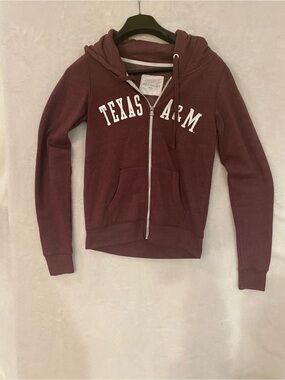 Redshirt Texas A&M Aggies Maroon Zip Up Hoodie US S